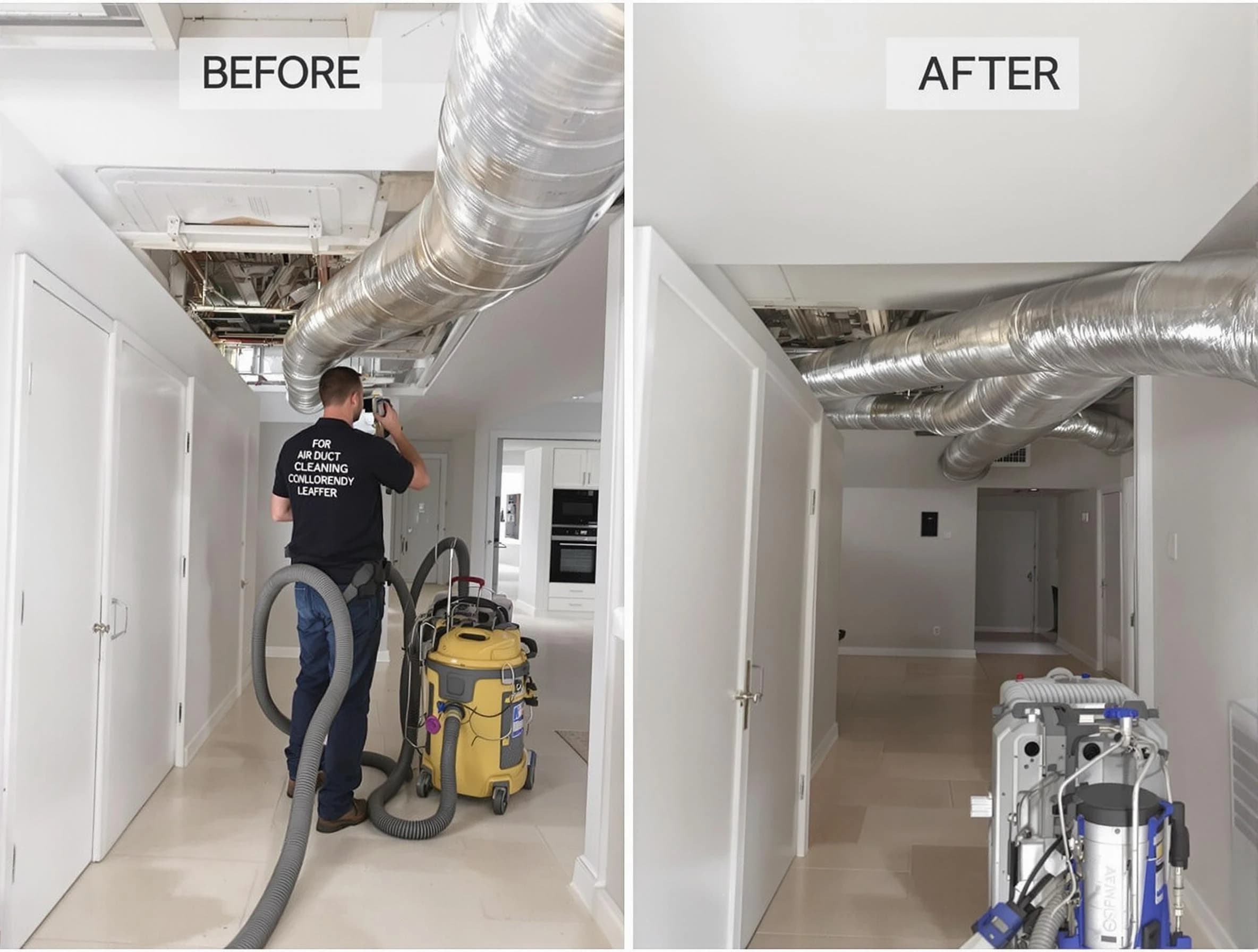 Richmond Air Duct Cleaning professional performing thorough air duct cleaning in Richmond