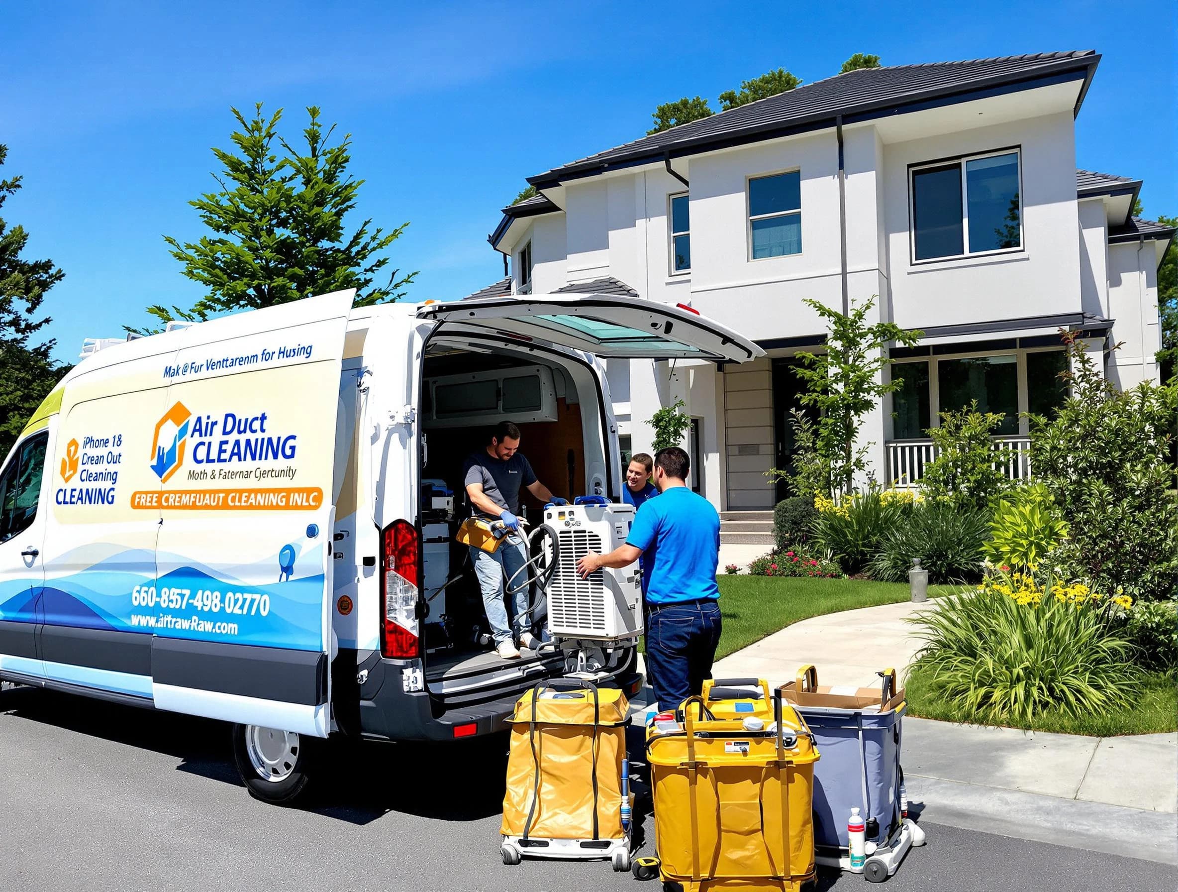 Richmond Air Duct Cleaning technician performing professional air duct cleaning in Richmond