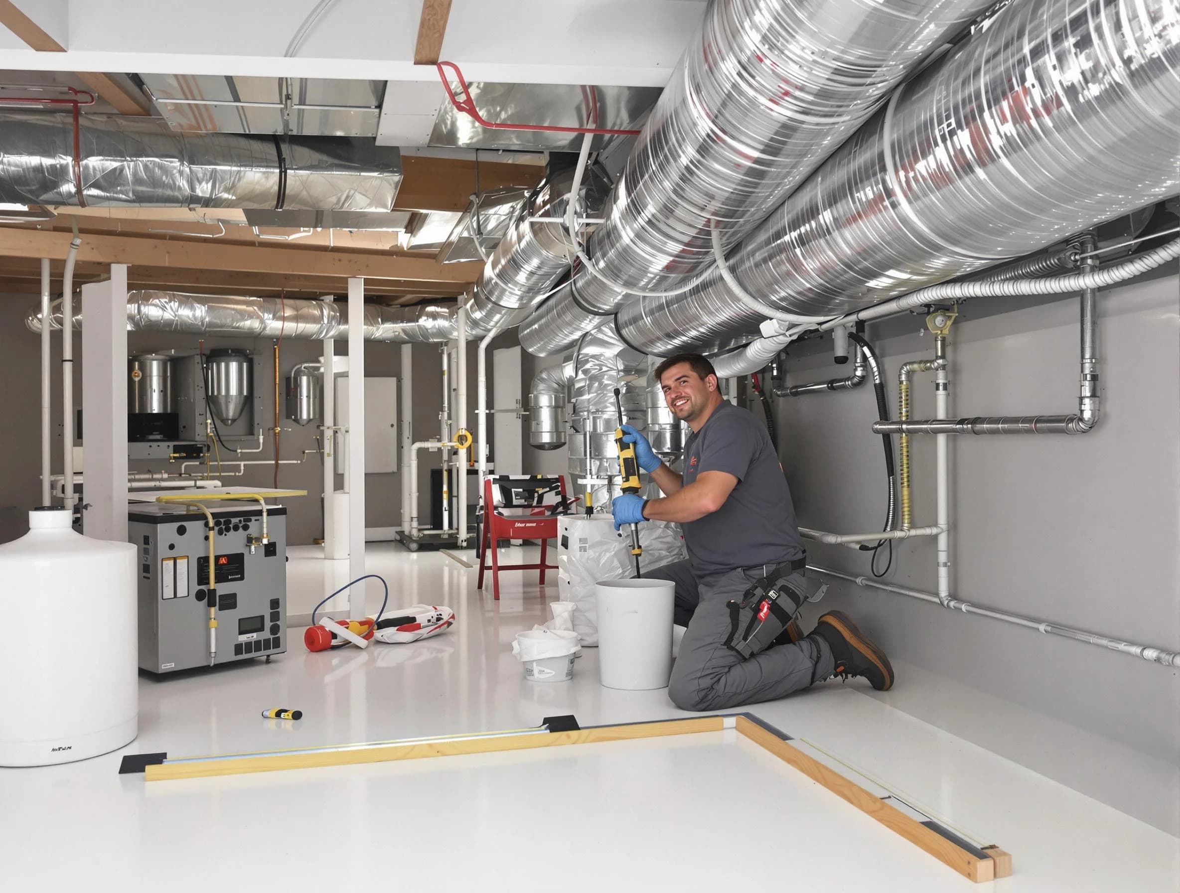 Professional duct sealing service by Richmond Air Duct Cleaning in Richmond