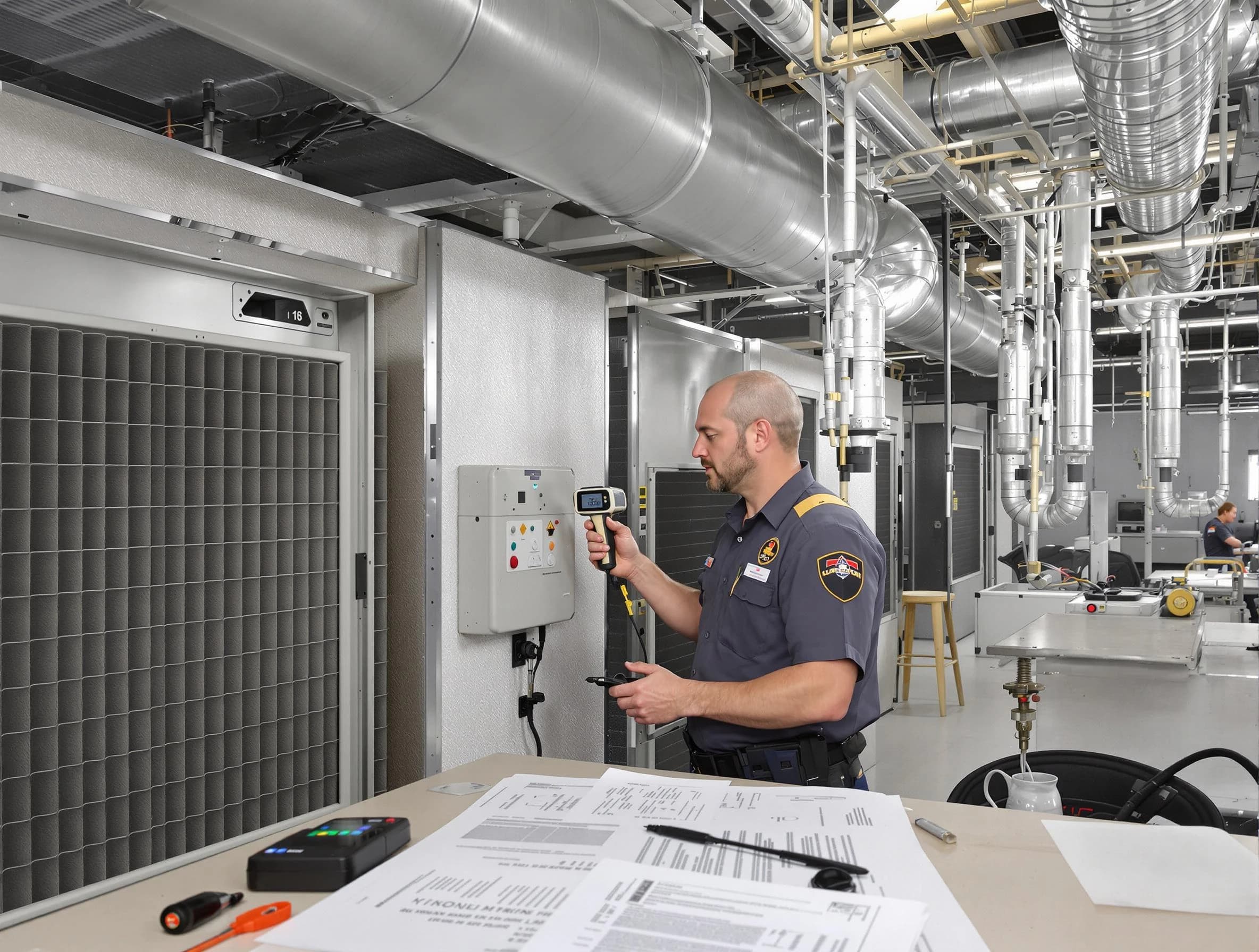 Professional filter system inspection by Richmond Air Duct Cleaning in Richmond