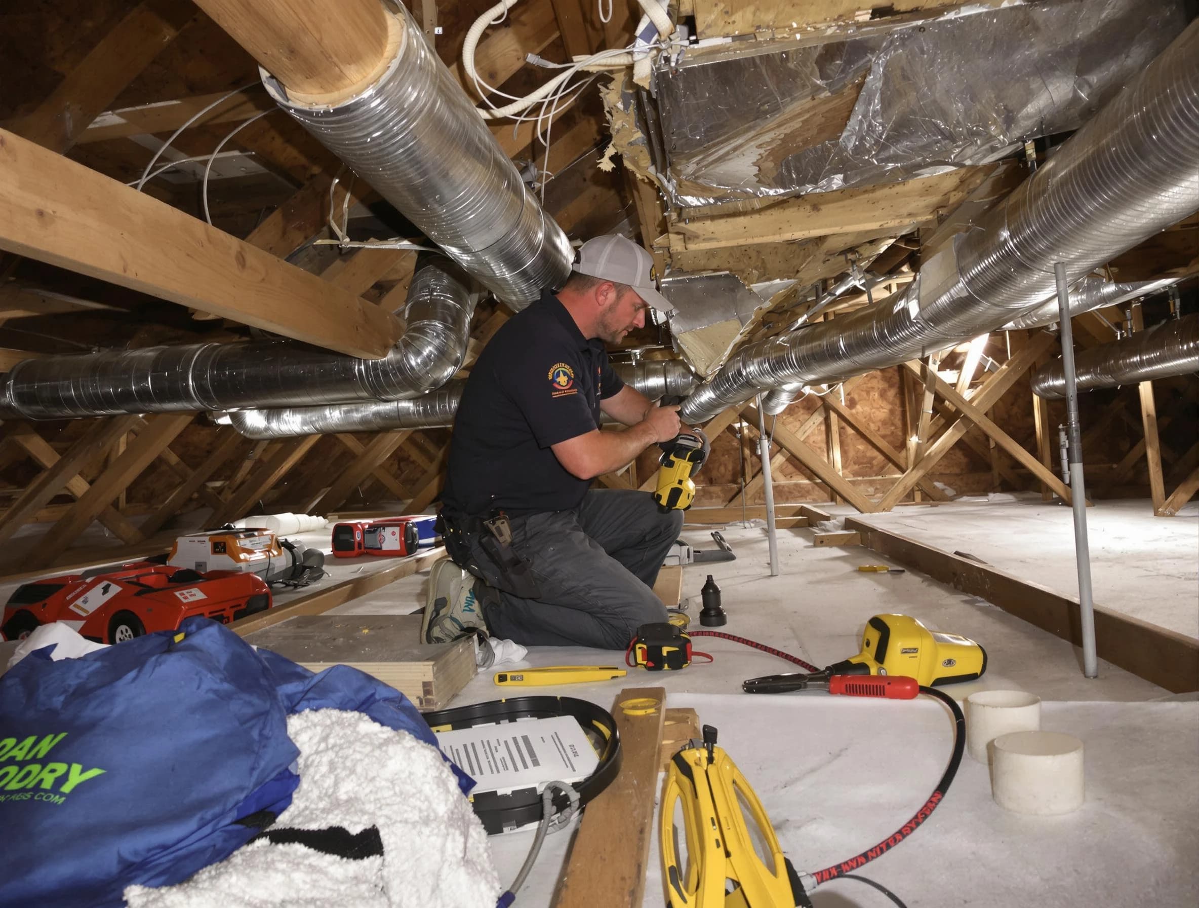 Professional air duct repair by Richmond Air Duct Cleaning in Richmond