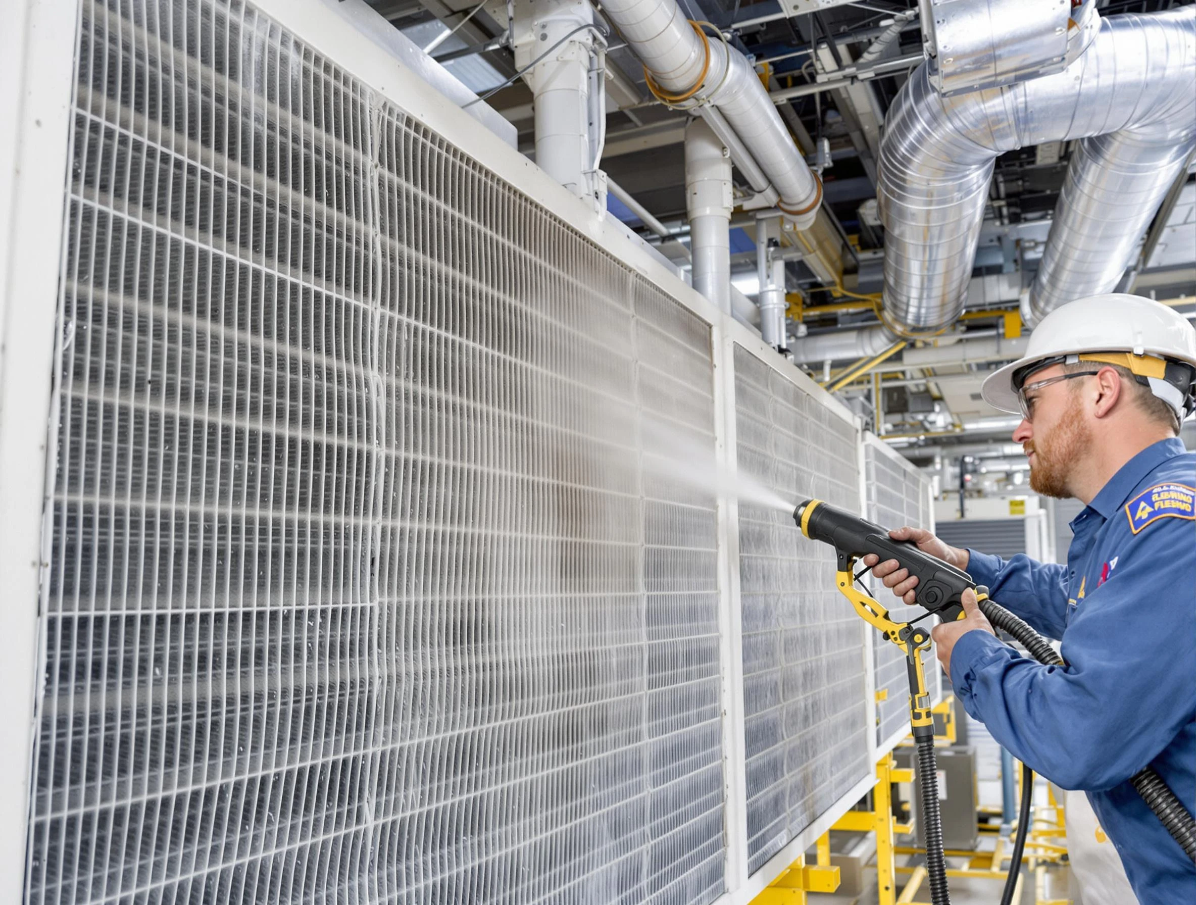 Professional commercial coil cleaning by Richmond Air Duct Cleaning in Richmond