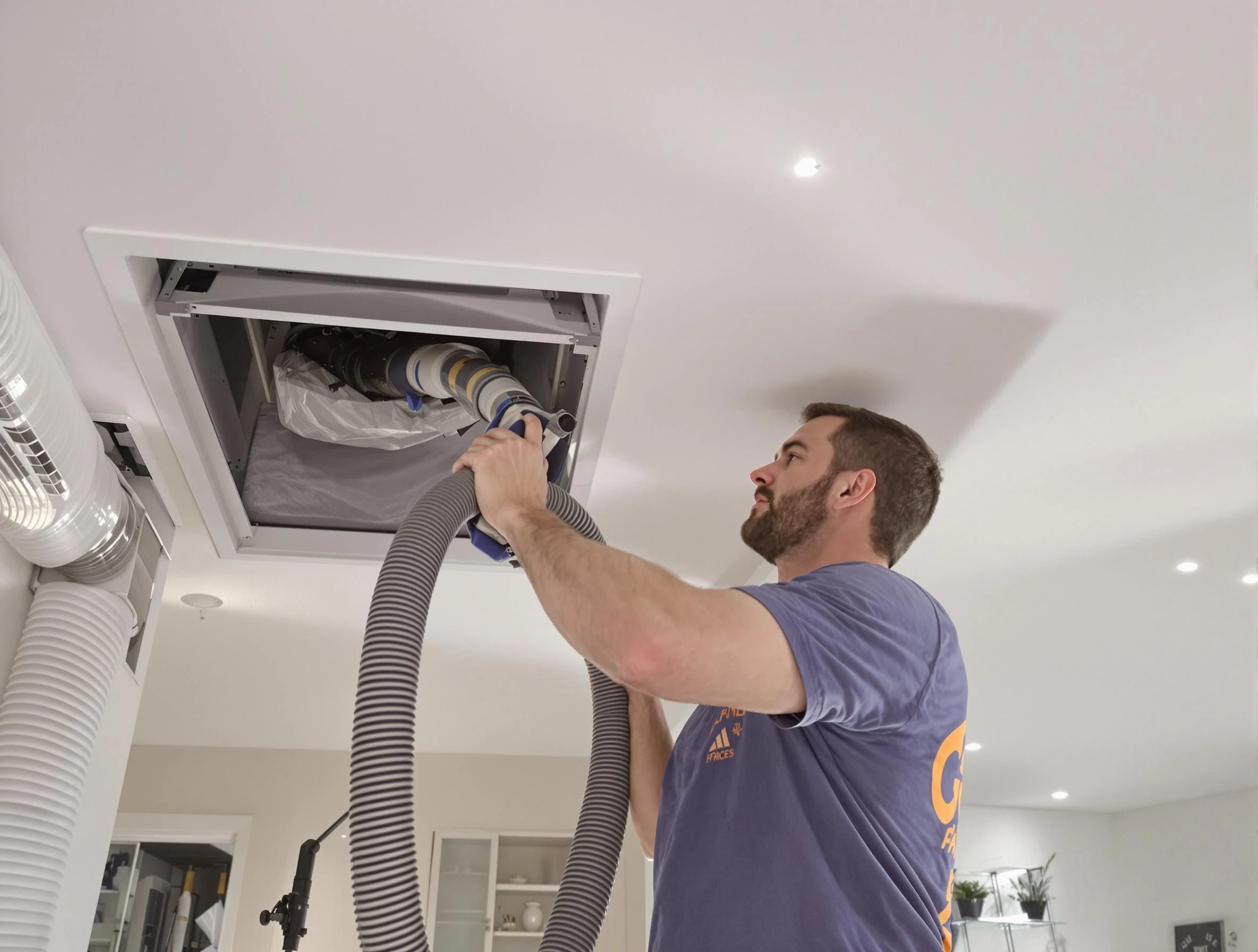 Precision indoor duct cleaning by Richmond Air Duct Cleaning in Richmond