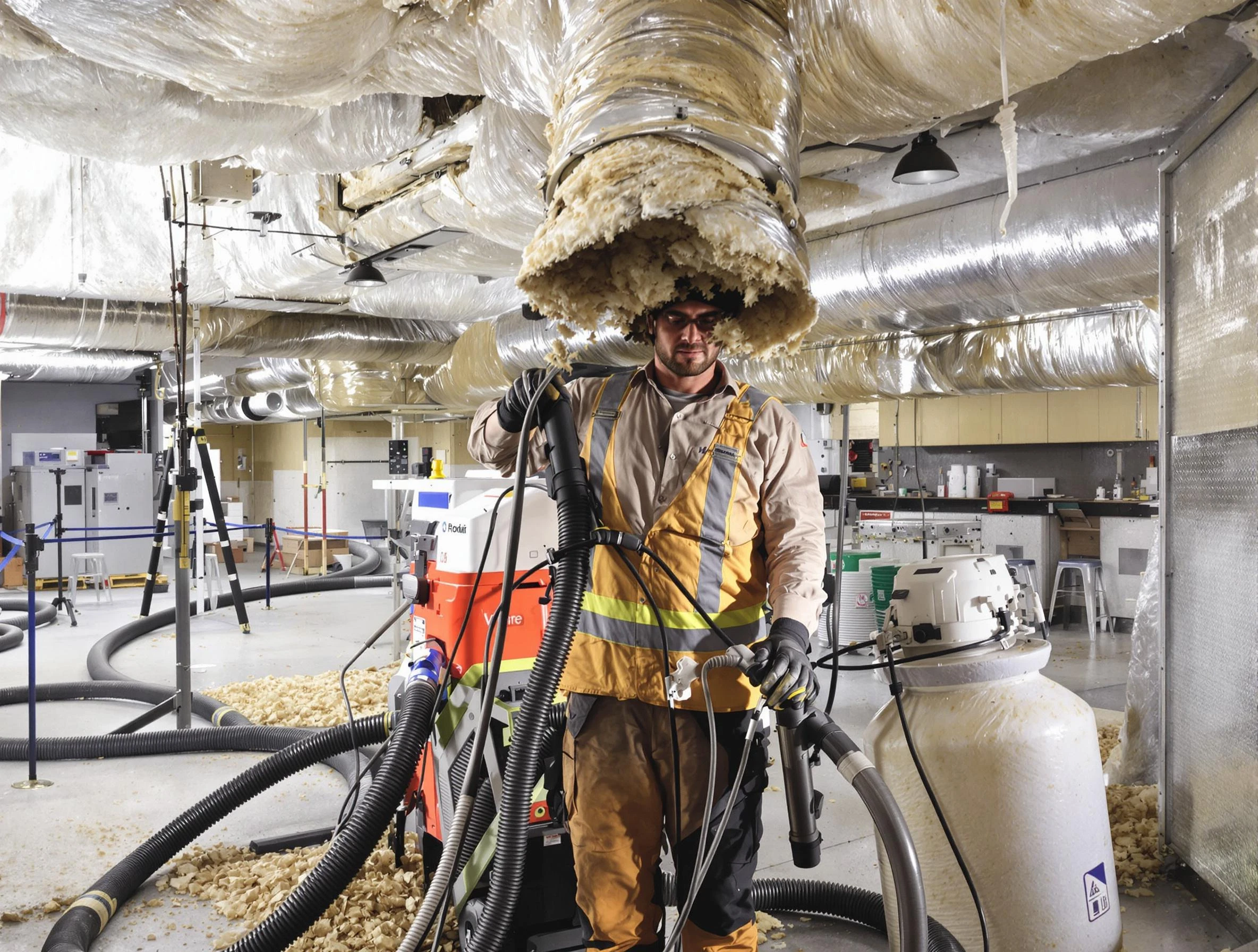 Professional vacuum insulation removal by Richmond Air Duct Cleaning expert in Richmond